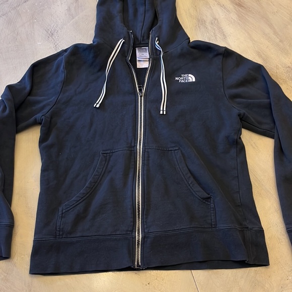 Womens The North Face Full Zip Black Hoodie Sweatshirt Size Medium - Picture 2 of 7